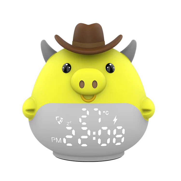LED Color Changing Oinking Pig Digital Alarm Clock Cute, 42 OFF