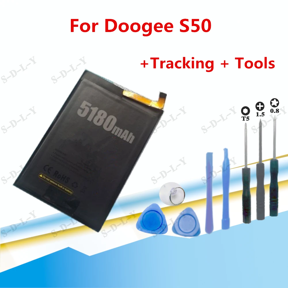 Аккумулятор Doogee s50 для сотового телефона 3 8 в 5180 мАч аккумулятор + отслеживание