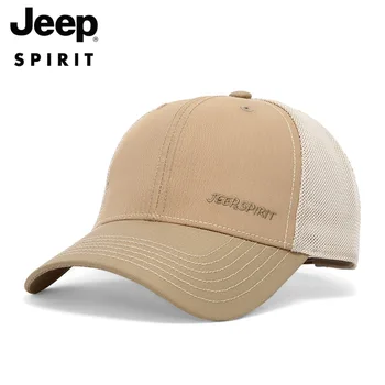 

JEEP SPIRIT Baseball Cap Men Summer Mesh Outdoor Unisex Caps Men Gorras Hombre Adjustable Caps for Men Snapback Cap Hat Men