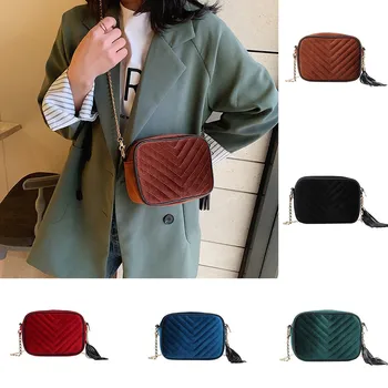 

2020 New Handbag Fashion Suede Casual Wild Clutch Hand Bag Bolso Mujer Shoulder Sac Crossbody Messenger Bag Torebka Damska #C1