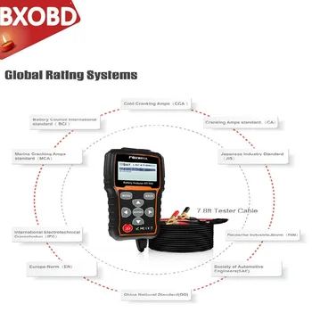 

FOXWELL BT705 100-2000CCA Battery Analyzer Tester for Cars Duty Trucks 12V-24V Car Cranking and Charging System Diagnostic Tool