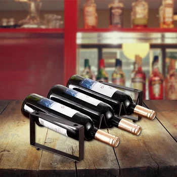 

Stacked Creative 3 Bottle Wine Display Rack, Wine Bottle Rack, Practical Home Decoration, Shelf, Display Rack