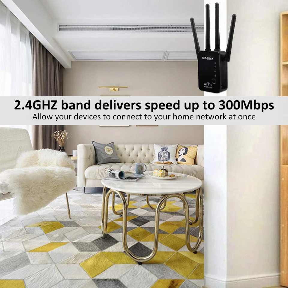 Беспроводной wi-fi 802.11n 300 Мбит/с 2,4g брандмауэр домашний маршрутизатор повторитель сигнала усилитель для xiaomi wi fi wifi versterker