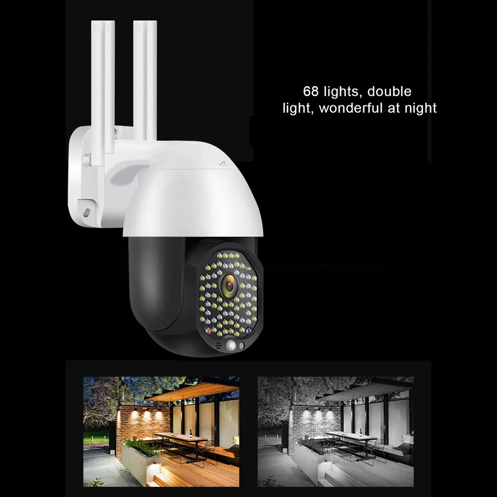 1080P WiFi камера IP66 Ночная 68 светильник s Звуковой PTZ для Onvif 100 240 в обнаружения