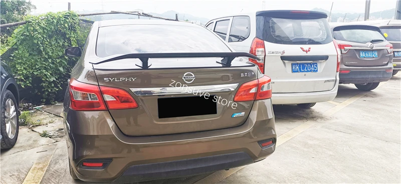 Используется для Nissan Sentra Sylphy спойлер 2012 13 14 15 16 17 18 лет заднего крыла арматура Клея Аксессуары без перфорации