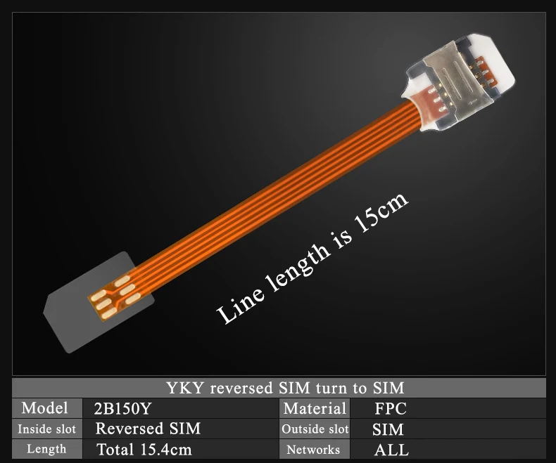 For Old Android Phone Sim Card Reverse Extension Cord Converter Adapter