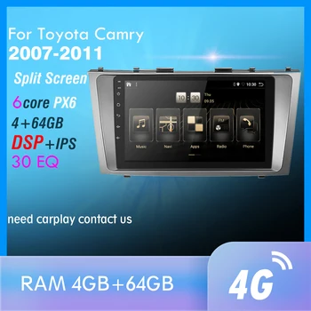 

PX6 Android 10 DSP Car Radio For camry 2007 2008 2009-2011 Multimedia Video Player Navigation GPS wifi 4G 2din head unit
