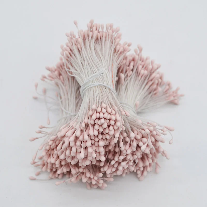 400 шт./лот, мини-цветок, Stamen Pistil, сделай сам, искусственные Двойные головки, цветочные тычинки, украшение для дома, свадьбы, торт, цветы, аксессуары
