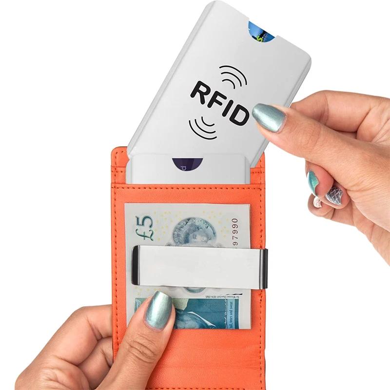 Чехол книжка из алюминиевой фольги с защитой от RFID|Карты контроля доступа| |