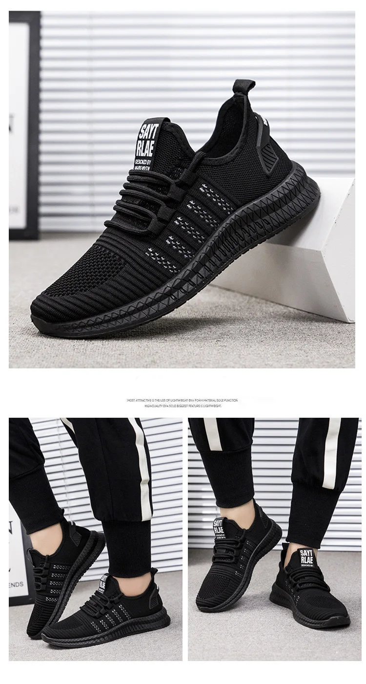 Mesh Men Sneakers Casual Shoes Lac-up Men Shoes Lightweight Comfortable Breathable Walking Sneakers Zapatillas Hombre