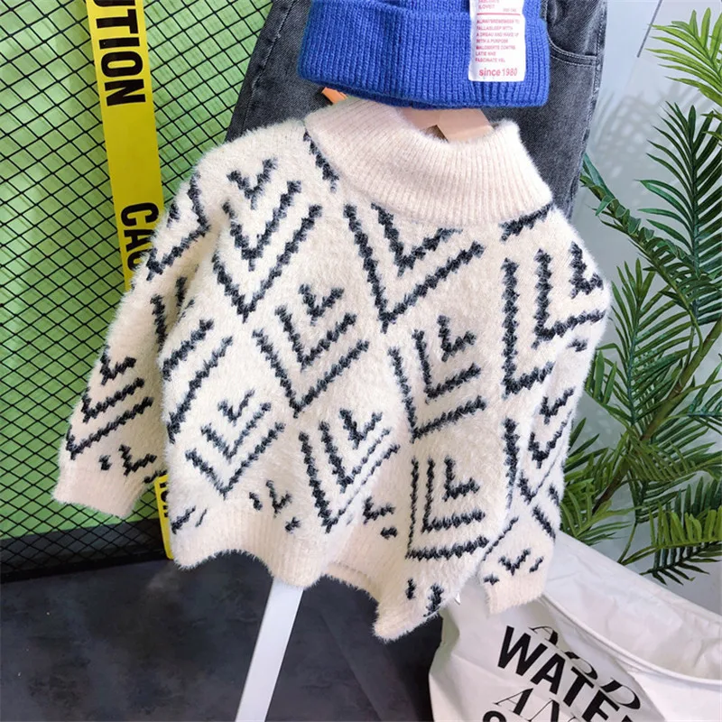 2 3 4 5 6 Years Toddler Boys Clothing Sets Plus Velvet High Quality Sweater Jeans 2pcs Kids Tracksuit Sport Suit For New |