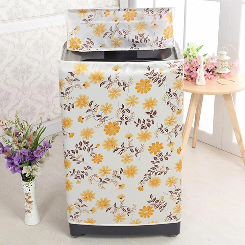 

PVC Dustproof Cover Top Loading Washing Machine Waterproof Case Washing Machine Protective Fabric Jacket