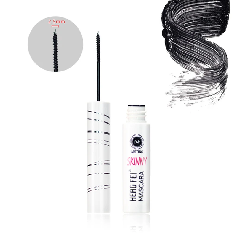 

1Pc 3D Volumizing Non Staining Mascara Curly Thick Black Mascara Sweat Proof Slender False Eyelashes Cosmetics Tool TSLM2