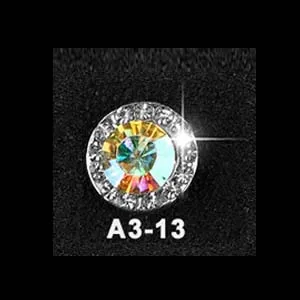 (5pcs)A3-13 Стразы для ногтей, сплав, бусины для украшения ногтей, вращающийся блеск для ногтей, очаровательные ювелирные изделия для маникюра, 5 шт./лот, шпильки для ногтей - Цвет: (5pcs)A3-13