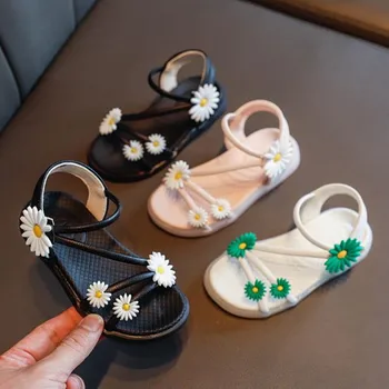 

Summer Style Sandals Children Casual Shoes Toddler Kids Girls Beach Sandals Cute Flower Girls Princess Shoes 1-14 Years Sneakers