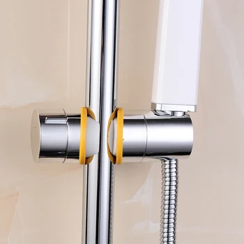 

Shower Rail Head Slider Holder Base Adjustable Bracket Clamp for Bathroom DIN889