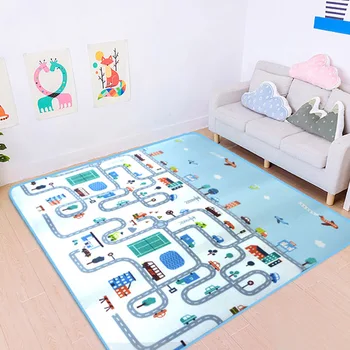 

Baby Play Mat Educational Children's Carpet Child Crawling Blanket Highway Game Floor Mats Bedroom Living Room Foot Pads CP012