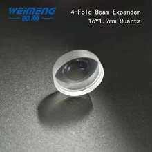 Weimeng трехлучевая Расширительная Лазерная линза 16*1,9 мм двойная вогнутая кварцевая форма для лазерной сварочной машины и лазерной маркировочной машины