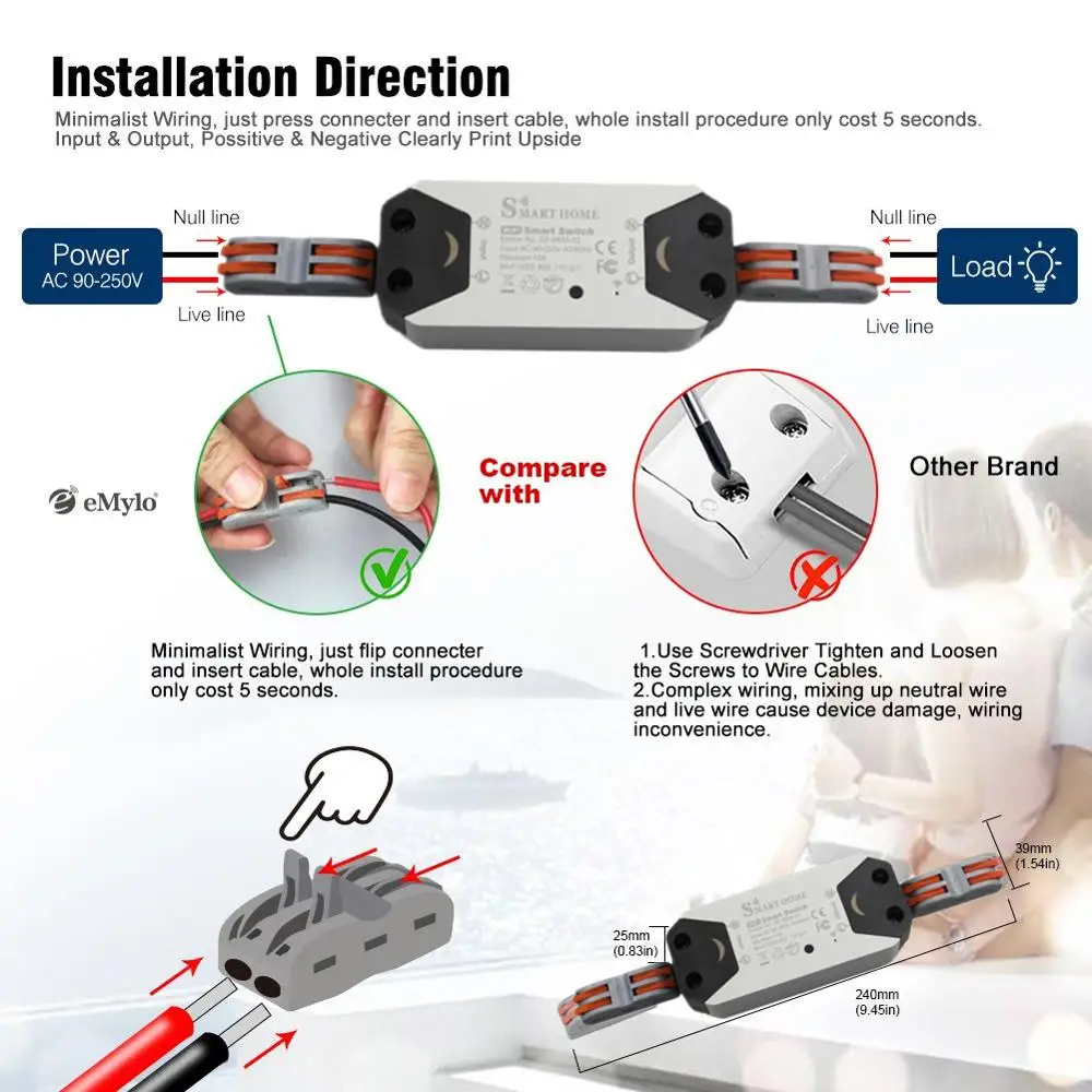 SUPLO Wifi Switch Smart WiFi Relay Switch Wireless Light Remote Control Module For Smart Home Automation