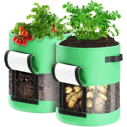 Plant Grow Bags Planting Tools With Flap Handles Vegetable Growing Bags For Vagetable Fruits Potato Tomato Seeds Garden Tools Plant Grow Bags Planting Tools With Flap Handles Vegetable Growing Bags For Vagetable Fruits Potato Tomato Seeds Garden Tools