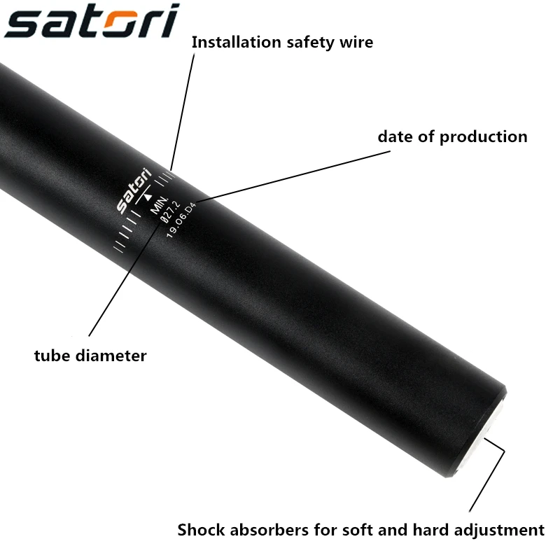 Taiwan SATORI bicycle seatpost 27.2*355 mm 474g MTB suspension road mountain bike seat post bicycle parts