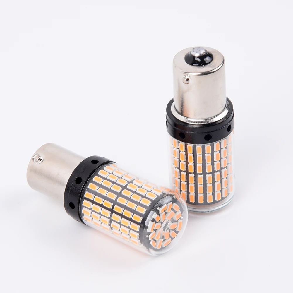 2 предмета 12V 118 Вт Янтарный автомобилей Светодиодный указатели поворота лампы 3000K 3400LM рабочие лампы