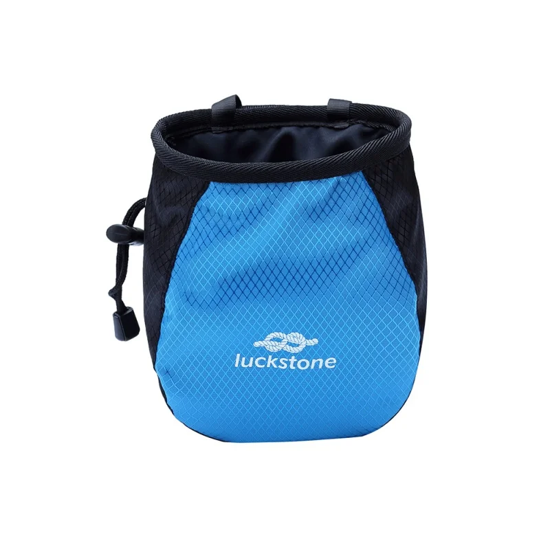 Регулируемые сумки для скалолазания поясной мешочек с магнезией магния для скалолазания тренажерного зала с емкость для порошка сумка на шнурке - Цвет: Синий
