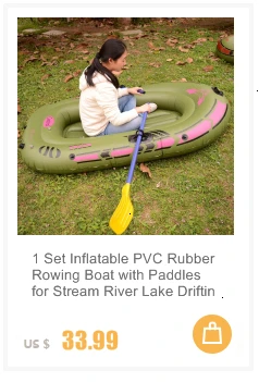 1 комплект надувная ПВХ резиновая гребная лодка с веслами для потока реки озеро дрейфующих 3 размера