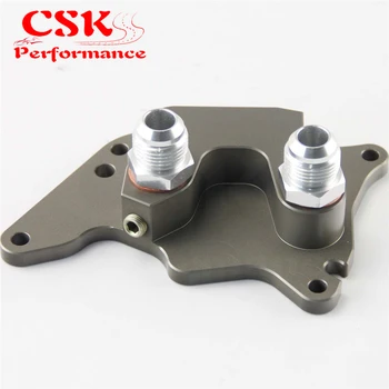 

Aluminum AN10 Oil FILTER Oil cooler fitting Adapter fits for BMW MINI COOPER S SUPERCHARGER R56 Gray