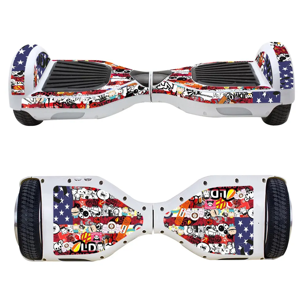 CH-032 Fashion Decal Wrap Wheel Hoverboard Skin Sticker Paster Balancing Scooter - Цвет: CH-032