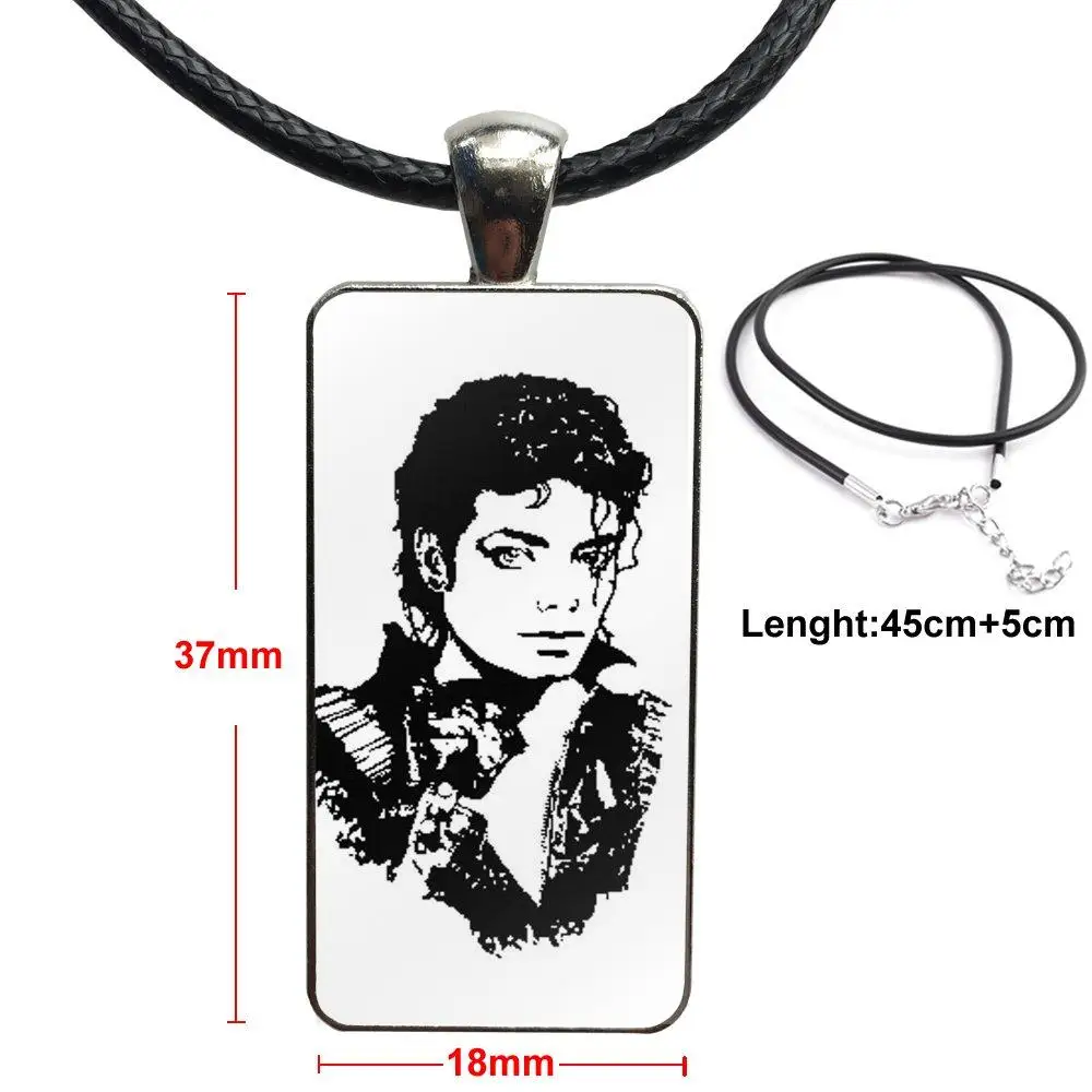 CE2A Michael Jackson Pendant Necklace Choker Women Dancing King Clavicle Chain 