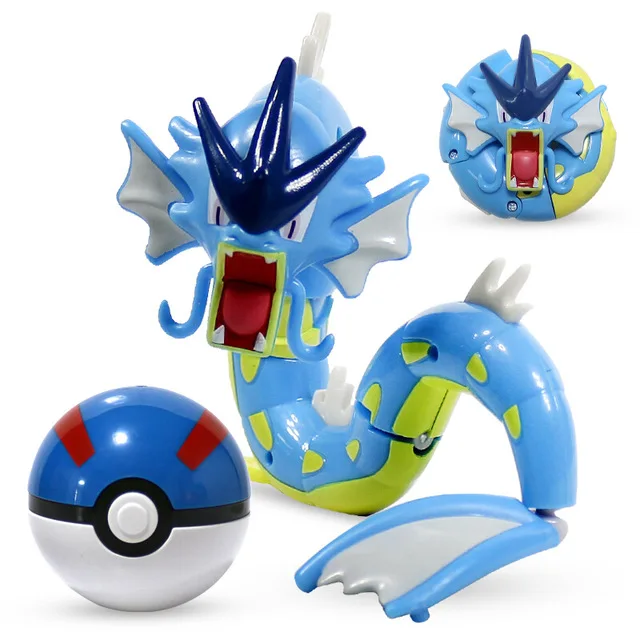 Genuine Pokemon Toy Set Toy Pocket Monster Pikachu Charmander  Mewtwo Lunala Scroll Action Figure Anime Model Children's Toys Tyrannosaurus