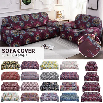 

Digital Printed Sofa Cover Stretch Sofa Towel Universal Modern Elastic Seat Cover Protectors Washable Furniture Slipcovers