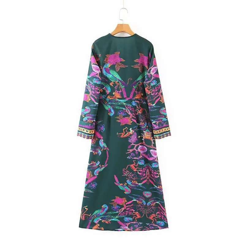 XL55-2222 Euro-American Fashion Typographic Tie Dresses