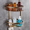 Bathroom Accessories Antique Brass Bathroom Shelf, Towel Ring, Paper Holder, Toilet Brush, Coat Hook, Bath Rack, Soap Dish ► Photo 2/6
