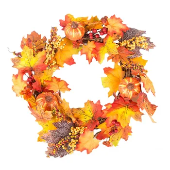 

Wreaths For The Front Door Beautiful Halloween Pumpkin Berry Maple Leaf Fall Door Wreath Door Wall Ornament K916