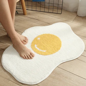 

Creative Egg Bathroom Rug Funny Entrance Carpet Area Rugs Kitchen Absorption Rugs Entrance Carpet Area Rugs Nordic Home Decor Ma