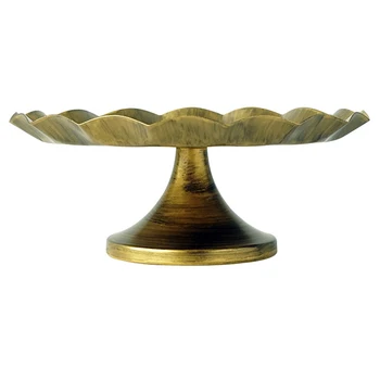 

Sweetgo Black Gold Cake Stand Cake Tray Vintage Black Gold Tools For Cake Perfume Tray Candy Bar Accessory Home Decoration L
