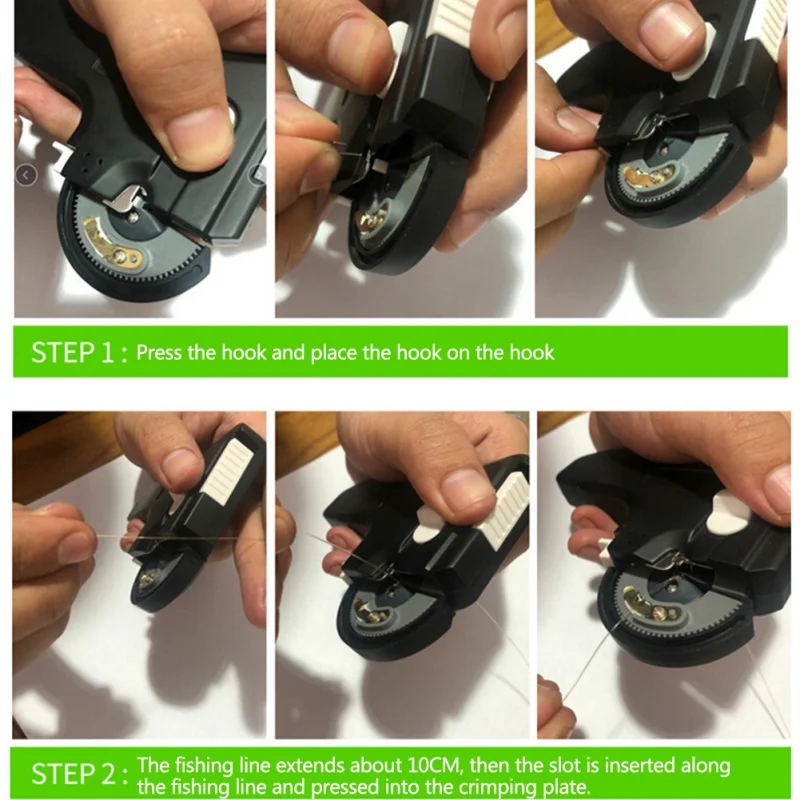 Электрический рыболовный крючок USB перезарядки/батарея автоматический рыболовный крючок линия связывания Инструмент Быстрая вязальная машина