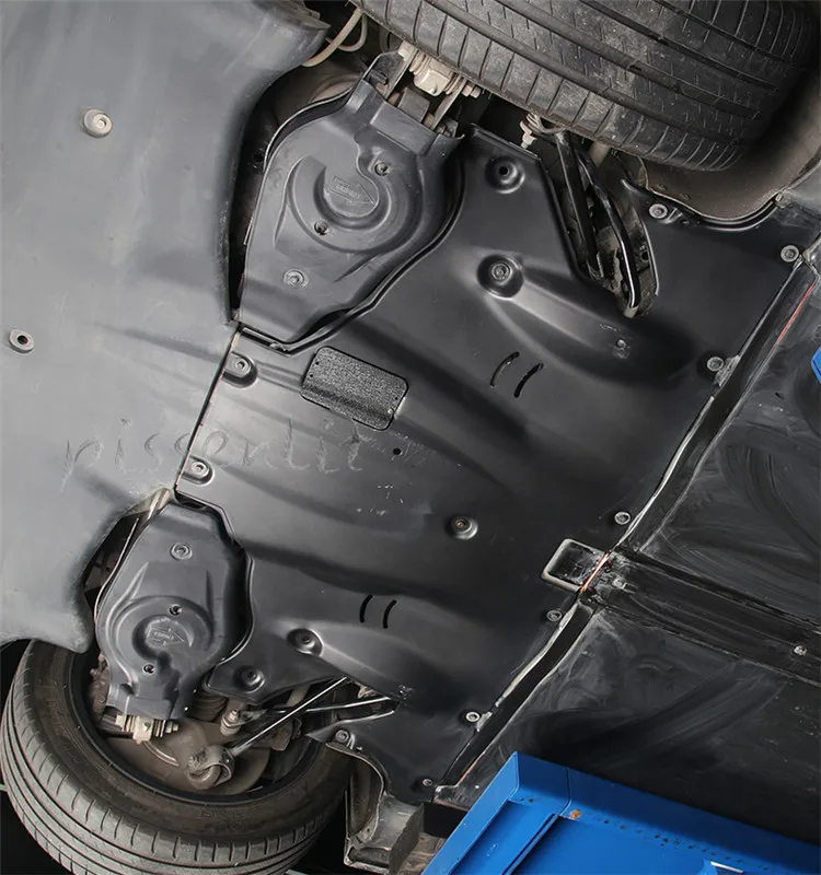 HPS Front Black Skid Plate Tesla Model Protection Undertray Shield