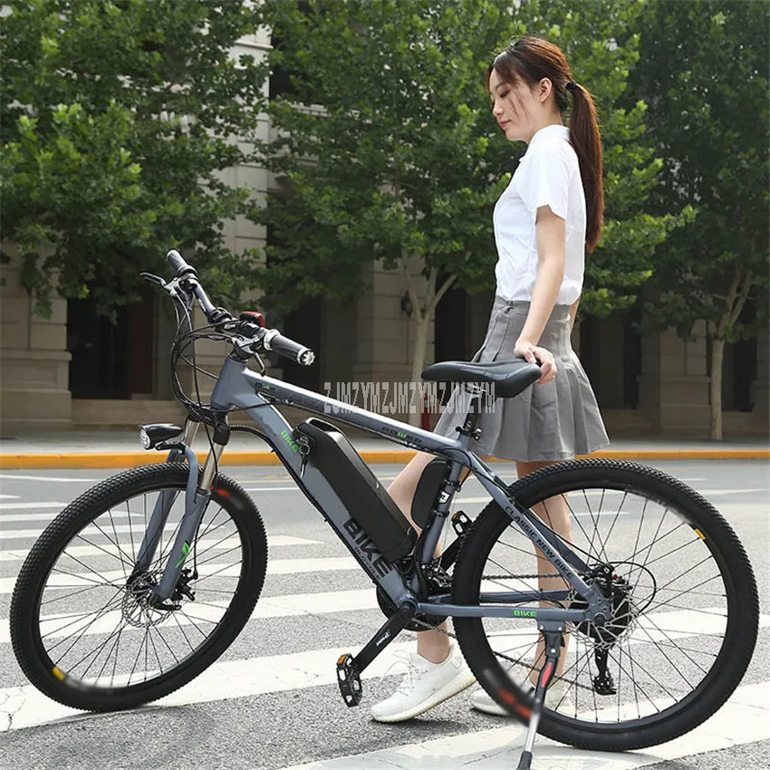 27-Speed Mountain Bike 26 inch Wheel Electric Bicycle Bike 350W Electric Bicycle Single Seat Aluminum Alloy EBike 36V10Ah/13Ah