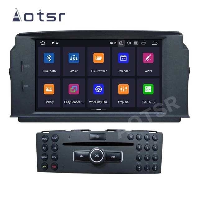 For Mercedes Benz C200 C180 W204 2 Din Android Auto Car Radio Coche 2Din  Multimedia Video Player GPS Navigation PX6 Head Unit - AliExpress