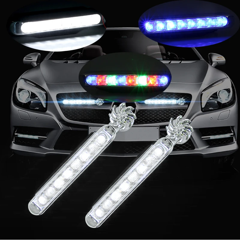

2pcs Car Daytime Running Lights For AMG Mercedes W212 W210 W211 W202 W203 CLA CLS GLS GLK Car Tuning Wind Grills Headlight Strip