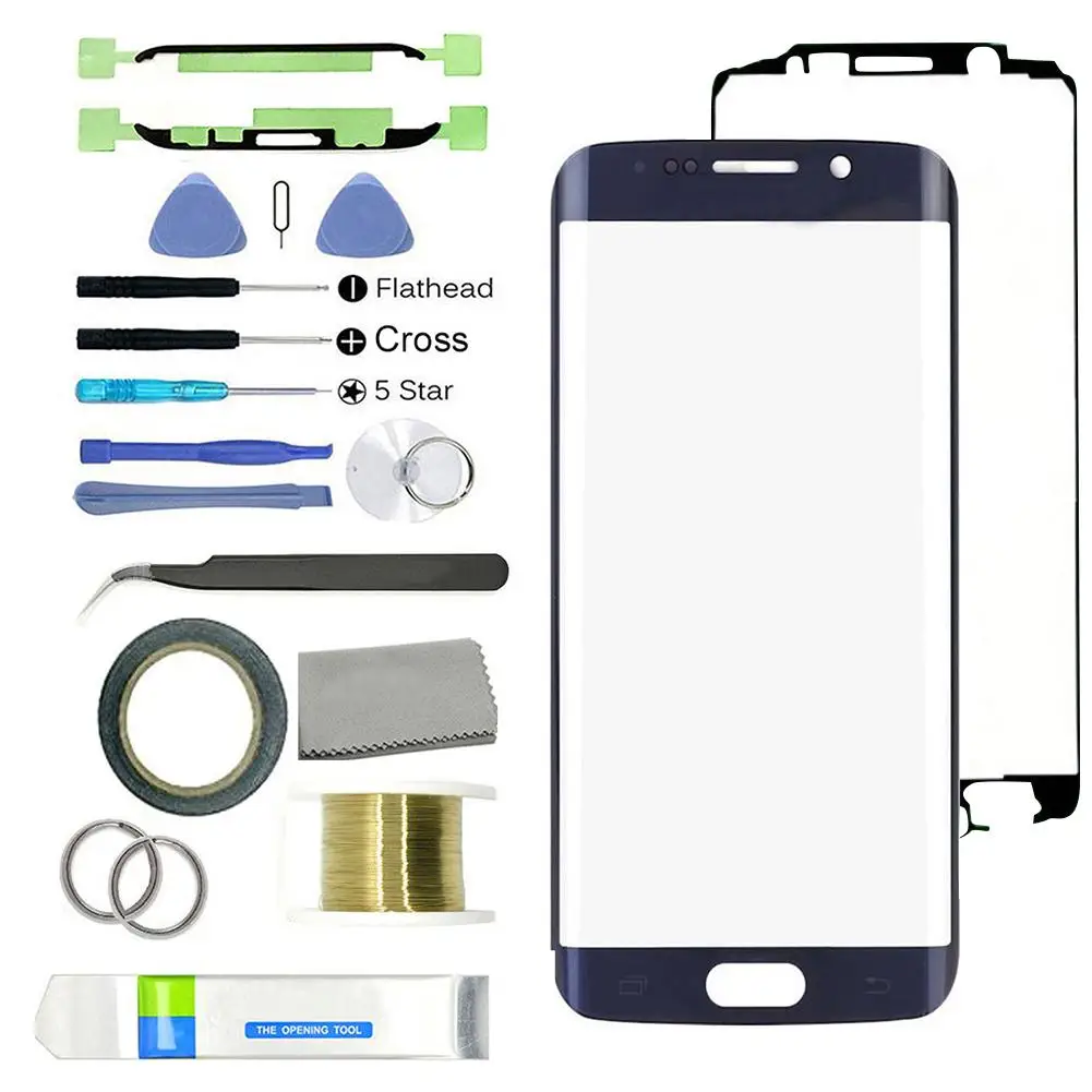 16 в 1 Сменные Инструменты для ремонта стеклянного экрана для samsung Galaxy S6 Edge G925