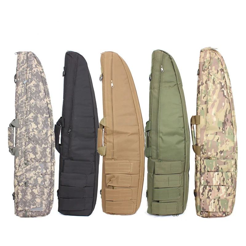 

Military Airsoft Rifle Shot gun Bag Case 120cm Long Camo Scoped Rifle Bag Hunting Soft Padded Gun Carrying Storage Milticam Tan