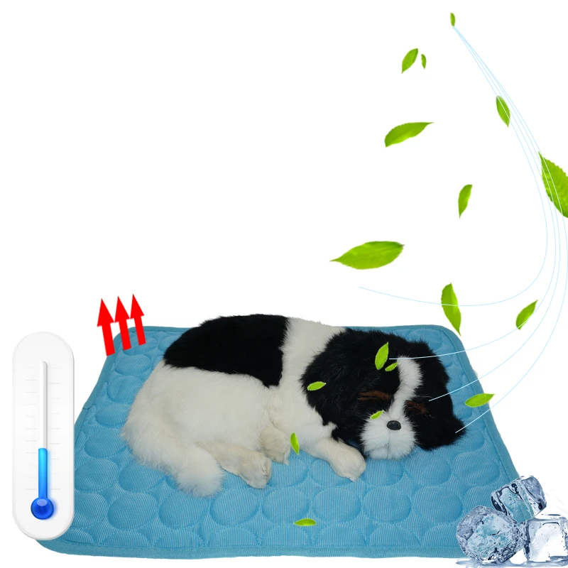 Alfombra Refrescante Para Perros Y Gatos - Manta De Seda De Hielo Lavable, Antideslizante, Tallas S/M/L