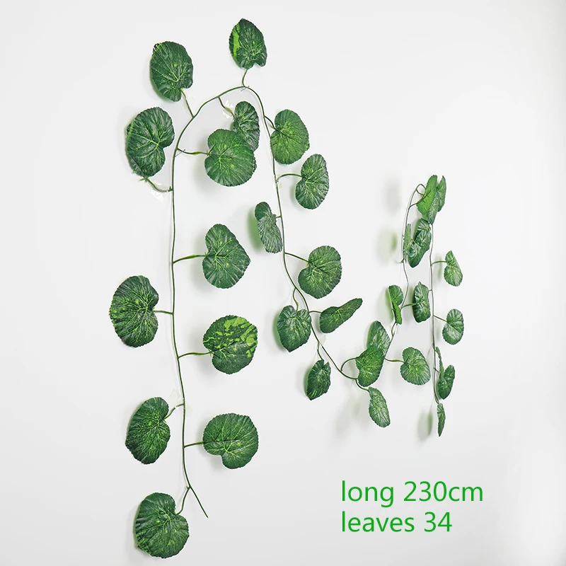 230cm Green Silk Artificial Hanging Ivy Vines for Decoration
