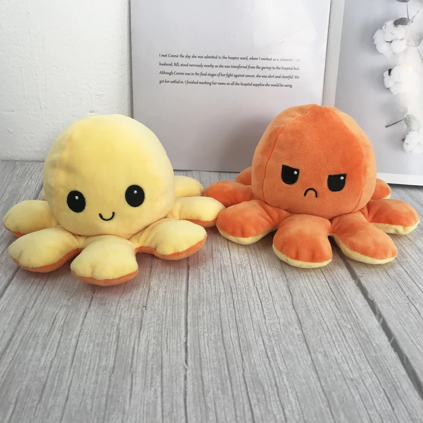 

Octopu Reversible Doll Flip Octopu Plush Toy Kids Birthday Gift Stuffed Filled Animal Crossing Pulpito Reversible Child
