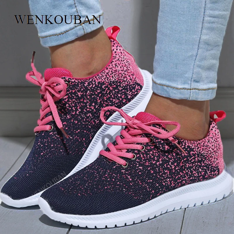 ladies lace up trainers