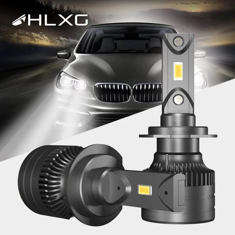 Светодиодные фары HLXG h4 14000LM 12V led Canbus luces LED H8 H9 H11 9005 HB3 9006 HB4 H7 светодиодные лампы для